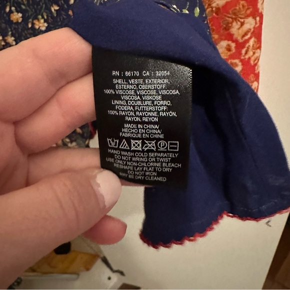 Anthropologie Meadow Rue frilly midi flowy floral skirt cottage core Size 8 - Picture 9 of 15